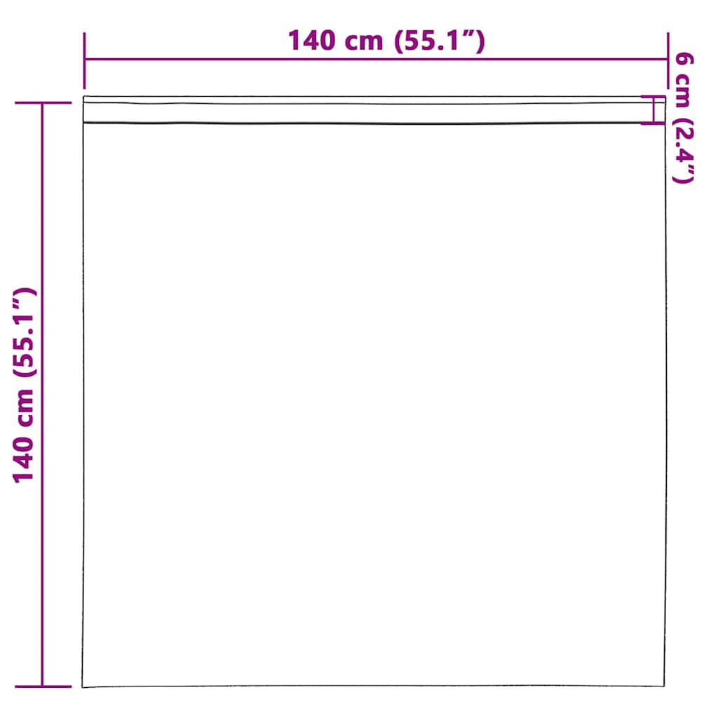 Fekete Függöny Gyűrűkkel 2 pcs Bordó 140 x 140 cm Poliészter
