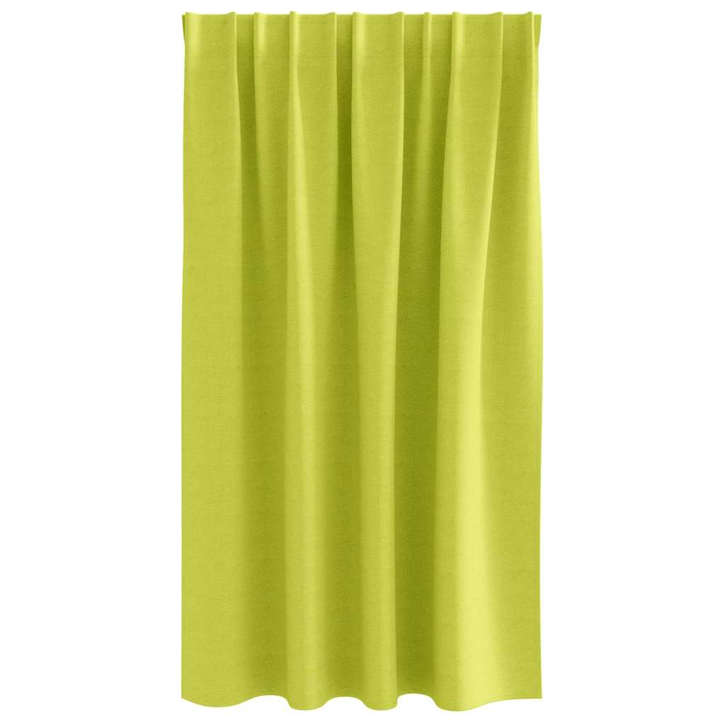 Fekete Függöny Gyűrűkkel 2 pcs Zöld 140 x 140 cm Poliészter