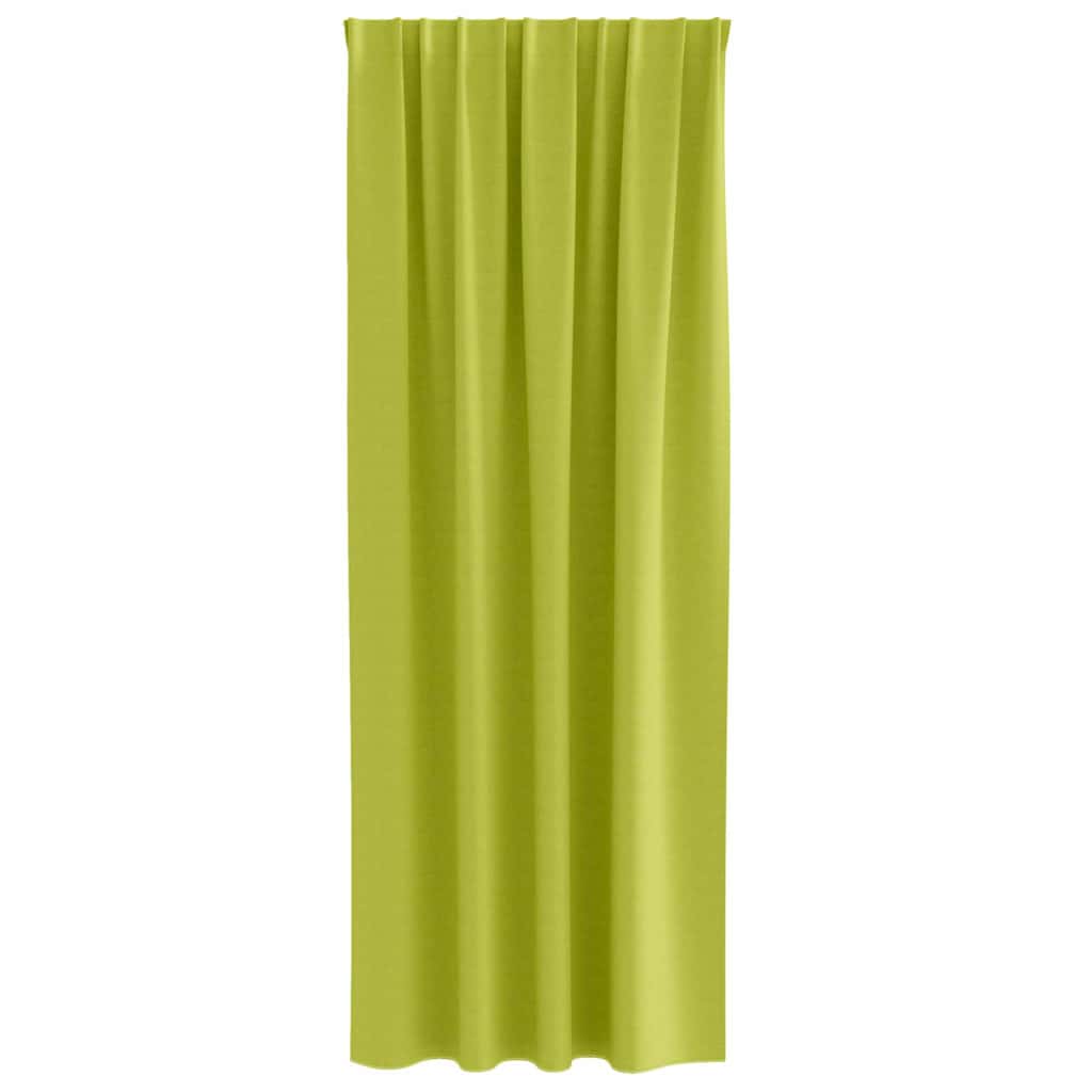 Fekete Függöny Gyűrűkkel 2 pcs Zöld 225 x 140 cm Poliészter