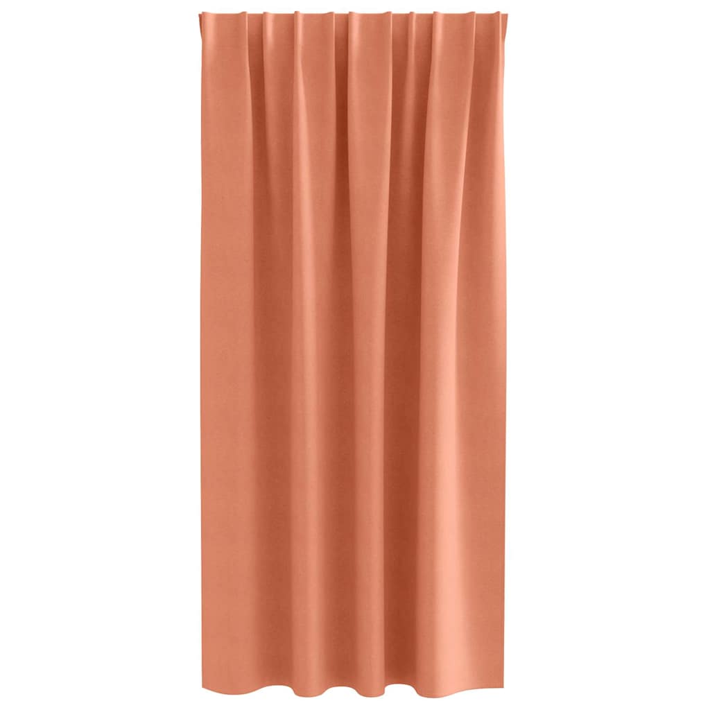 Fekete Függöny Gyűrűkkel 2 pcs Terrakotta 175 x 140 cm