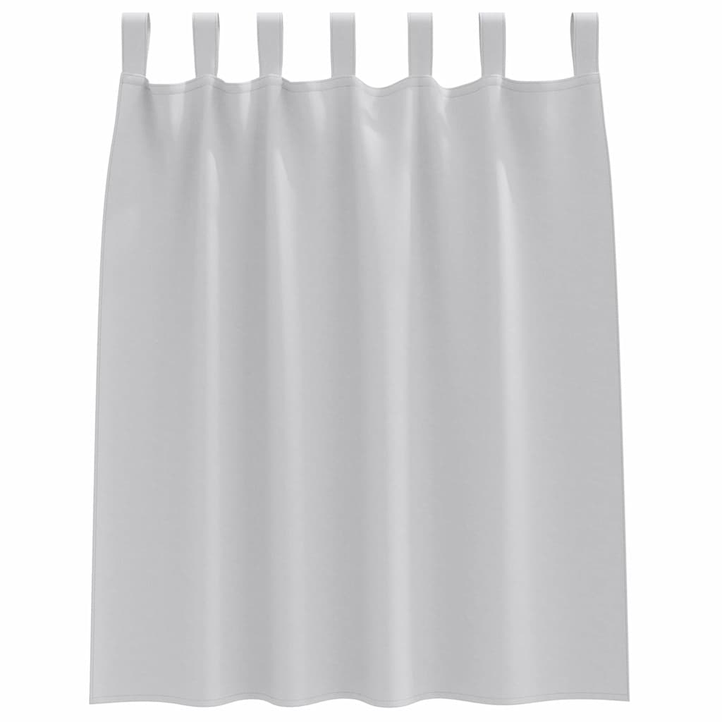 Fekete Függöny Gyűrűkkel 2 pcs Világosszürke 140 x 140 cm