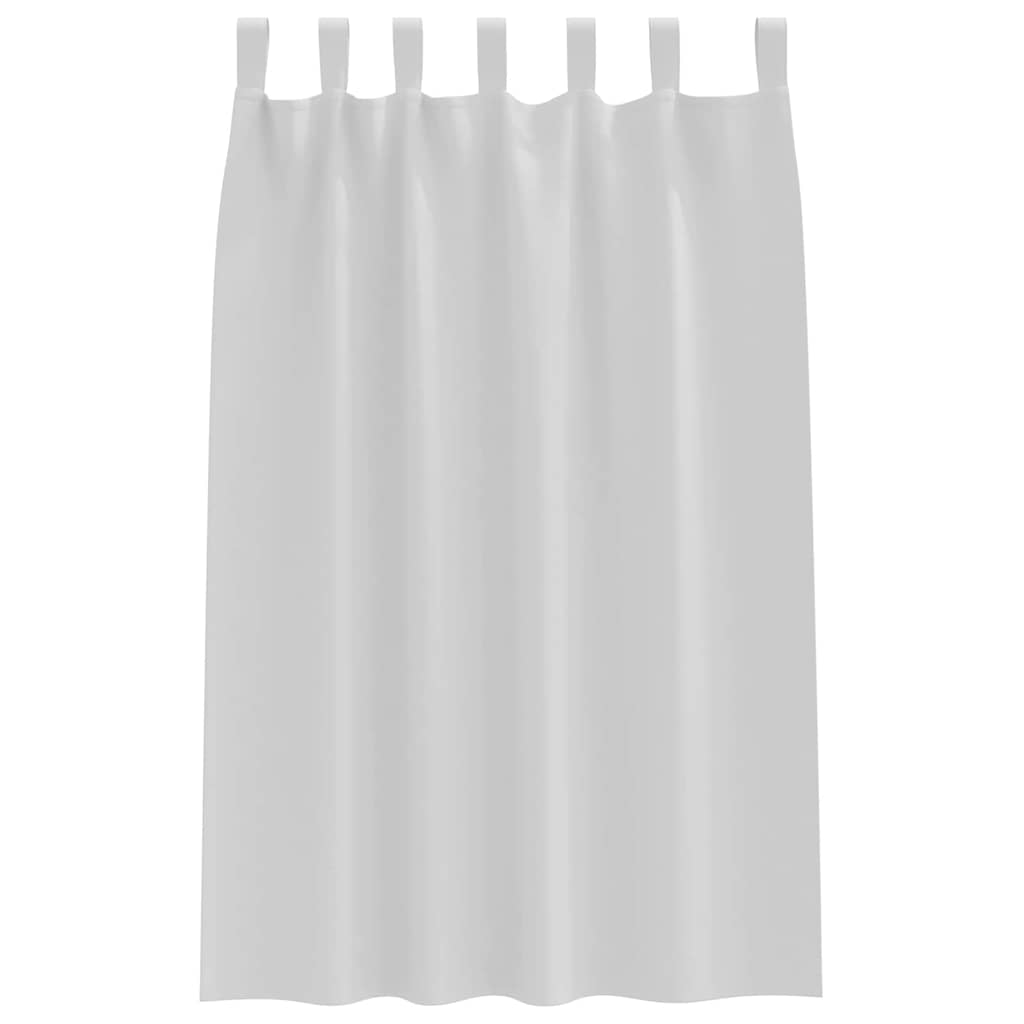 Fekete Függöny Gyűrűkkel 2 pcs Halvány szürke 175 x 140 cm