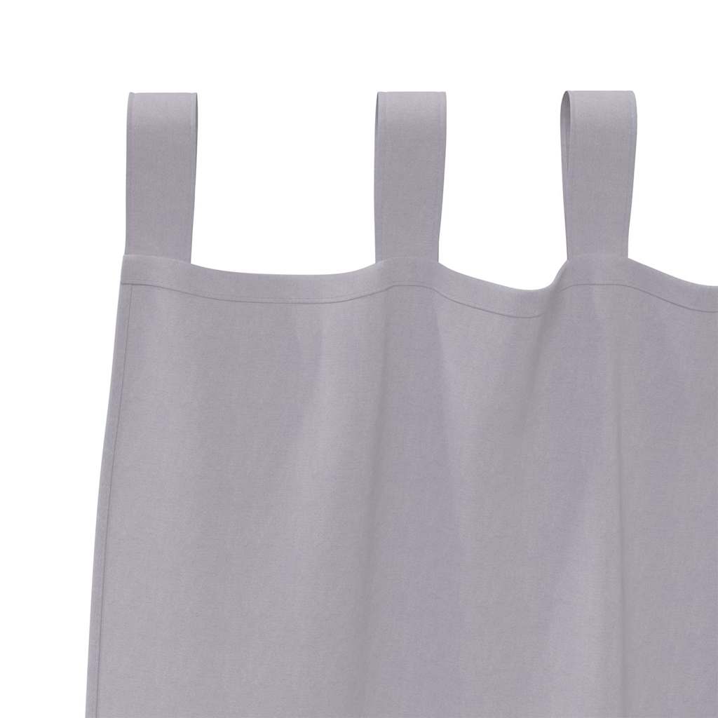 Fekete Függöny Gyűrűkkel 2 pcs Fém Szürke 175 x 140 cm
