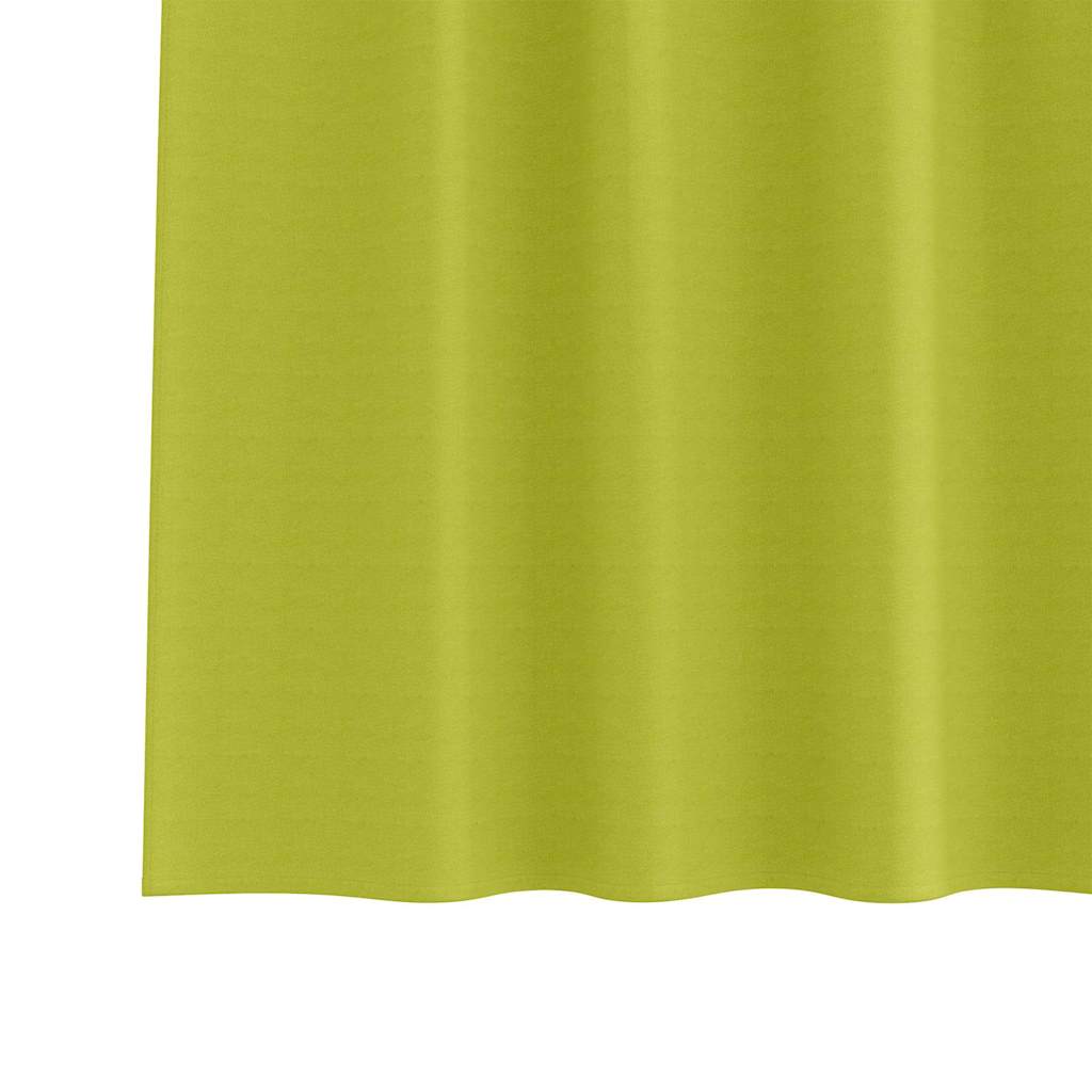 Fekete Függöny Gyűrűkkel 2 pcs Zöld 140 x 140 cm Poliészter
