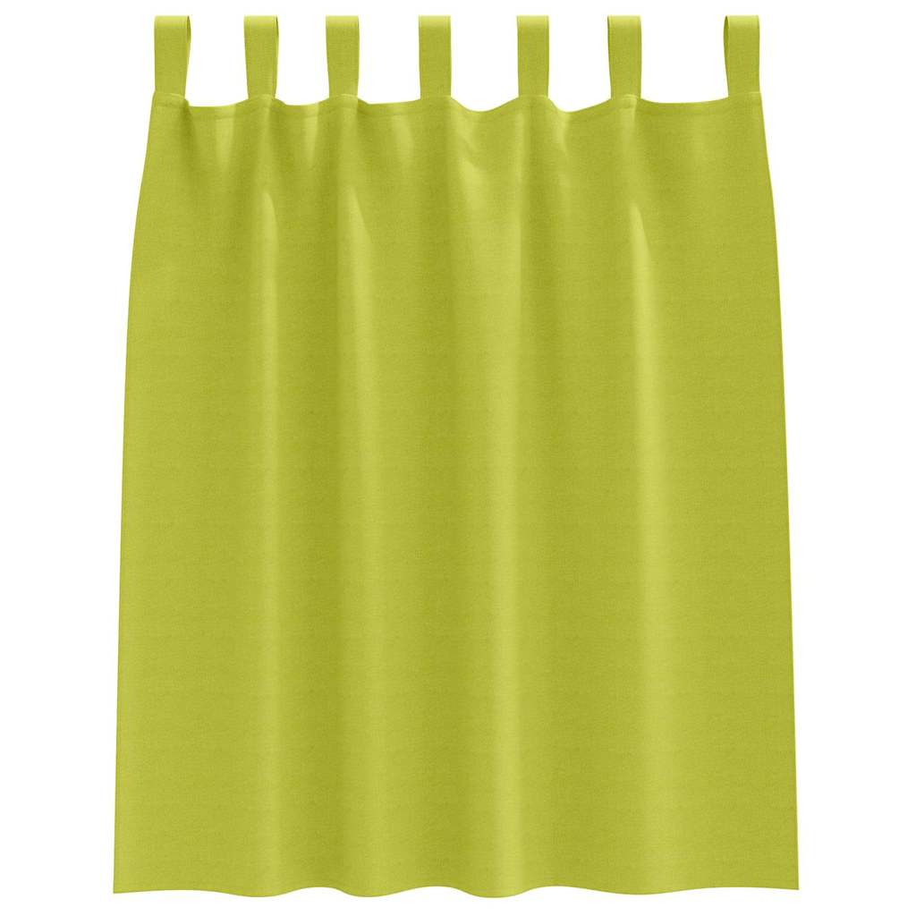 Fekete Függöny Gyűrűkkel 2 pcs Zöld 140 x 140 cm Poliészter