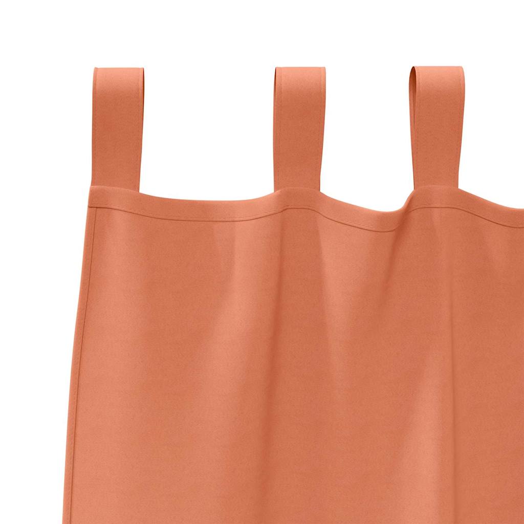 Fekete Függöny Gyűrűkkel 2 pcs Terrakotta 175 x 140 cm