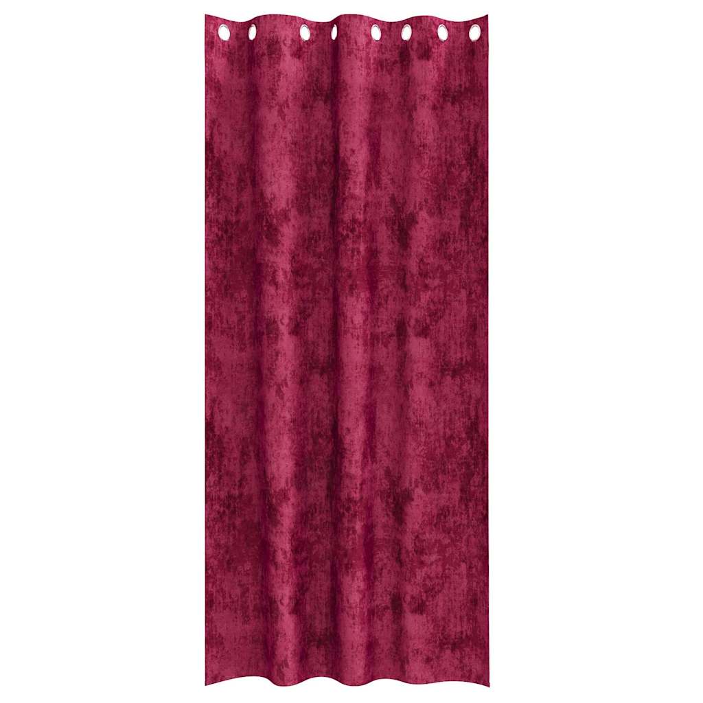 Bársonyfüggönyök 2 db bordó 245 x 140 cm Bársony