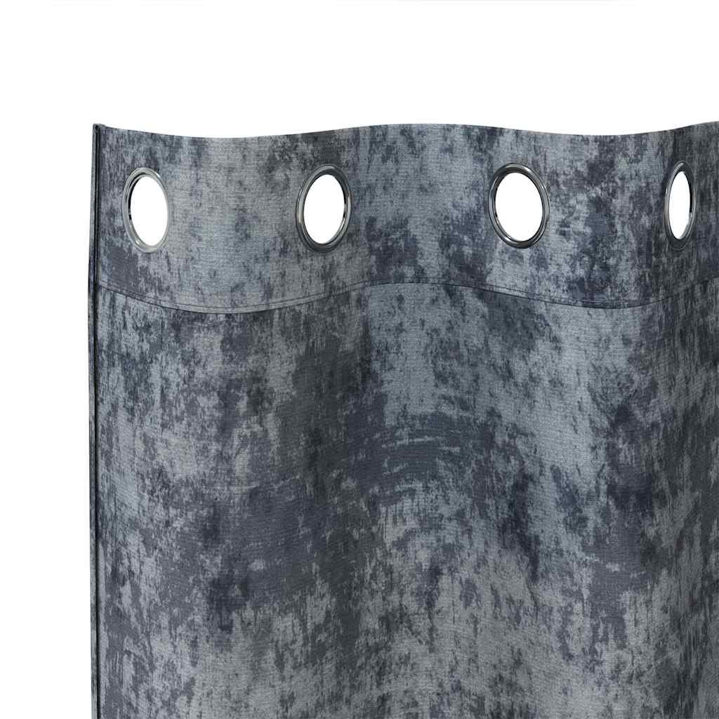 Bársonyfüggönyök 2 db Ezüst Szürke 140 x 140 cm Bársony