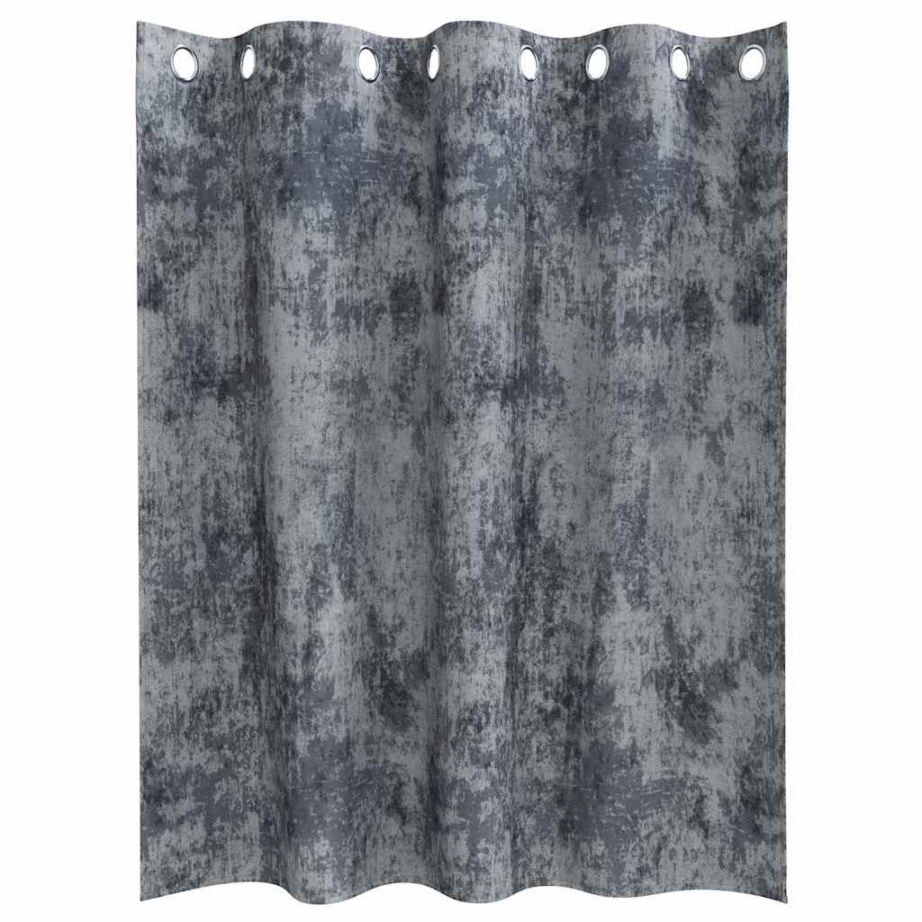 Bársonyfüggönyök 2 db Ezüst Szürke 140 x 140 cm Bársony