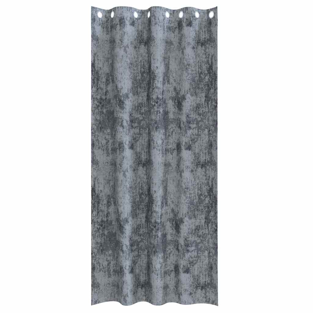 Bársonyfüggönyök 2 db Ezüst Szürke 245 x 140 cm Bársony