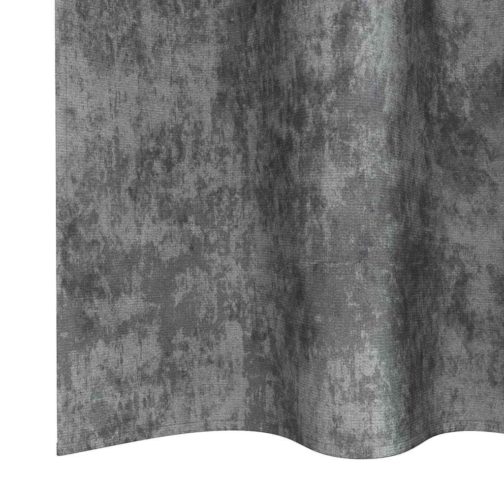 Bársonyfüggönyök 2 db Szürke 140 x 140 cm Bársony