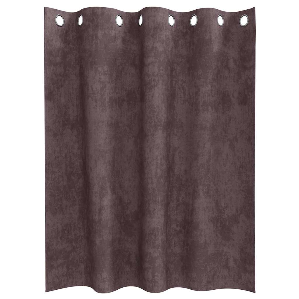 Bársonyfüggönyök 2 db Barna 140 x 140 cm Bársony