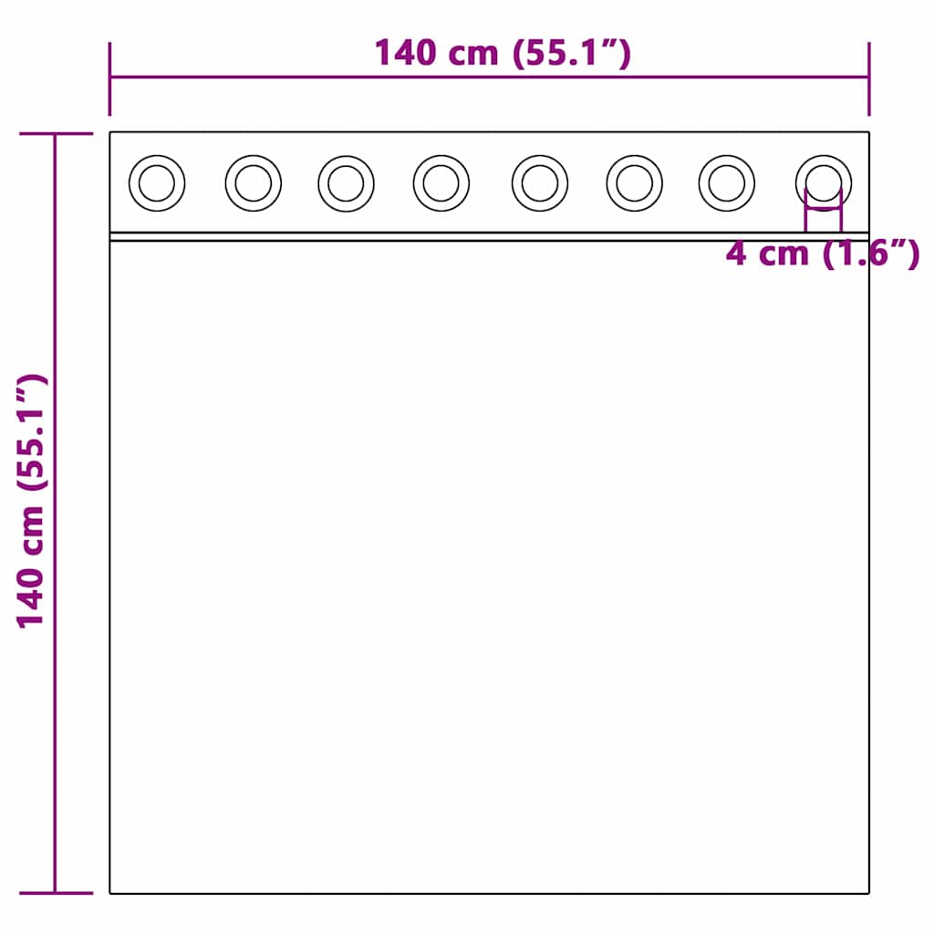 Bársonyfüggönyök függönyökkel 2 pcs Barna 140 x 140 cm Bársony
