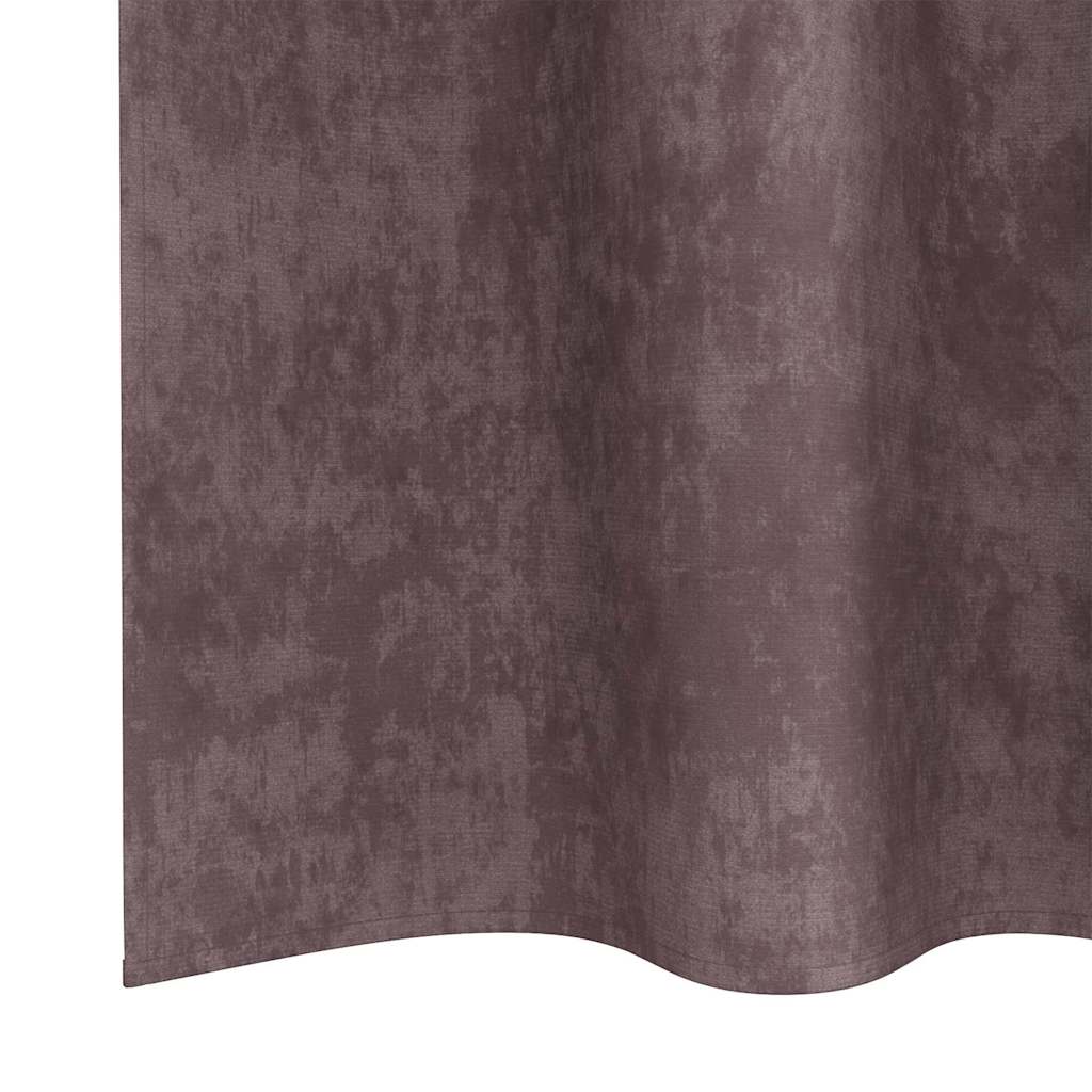 Bársonyfüggönyök 2 db Barna 245 x 140 cm Bársony