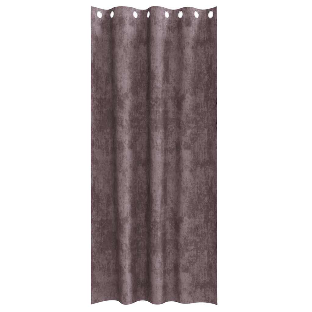 Bársonyfüggönyök 2 db Barna 260 x 140 cm Bársony