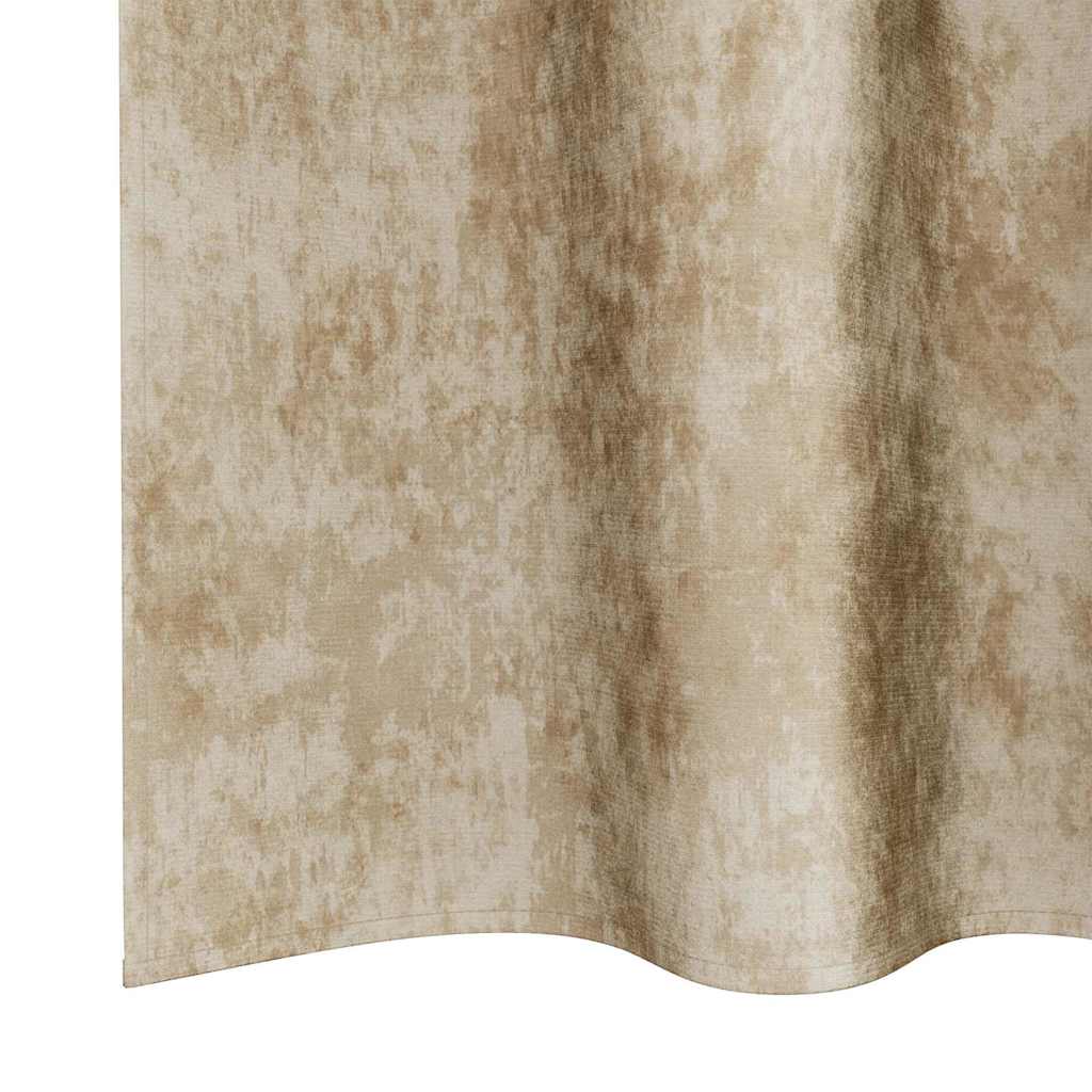 Bársonyfüggönyök 2 db Krém 260 x 140 cm Bársony