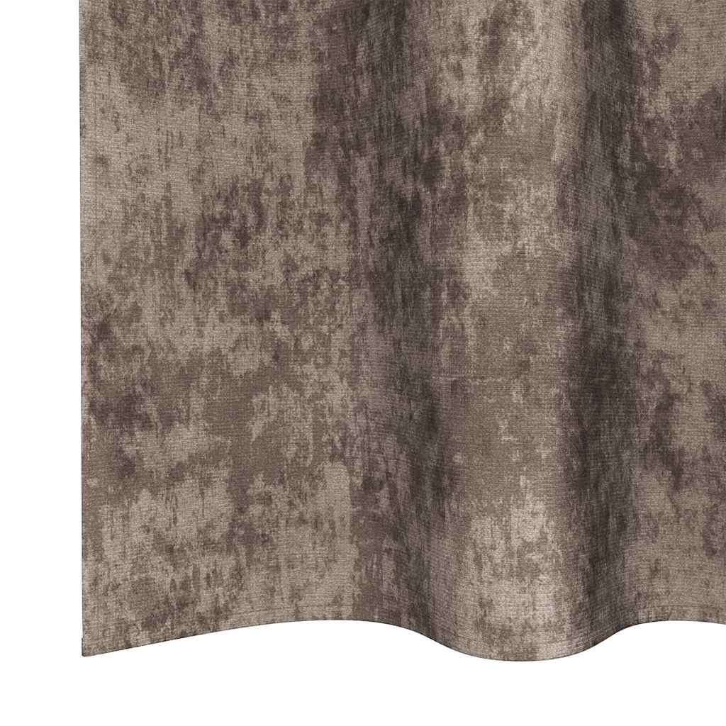 Bársonyfüggönyök 2 db Cappuccino 175 x 140 cm Bársony