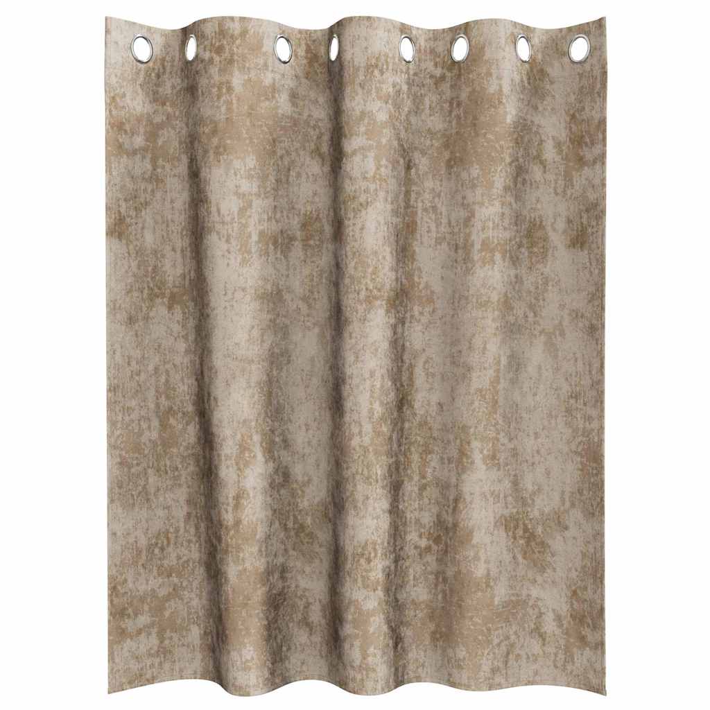 Bársonyfüggönyök 2 pcs pezsgőszín 140 x 140 cm Bársony