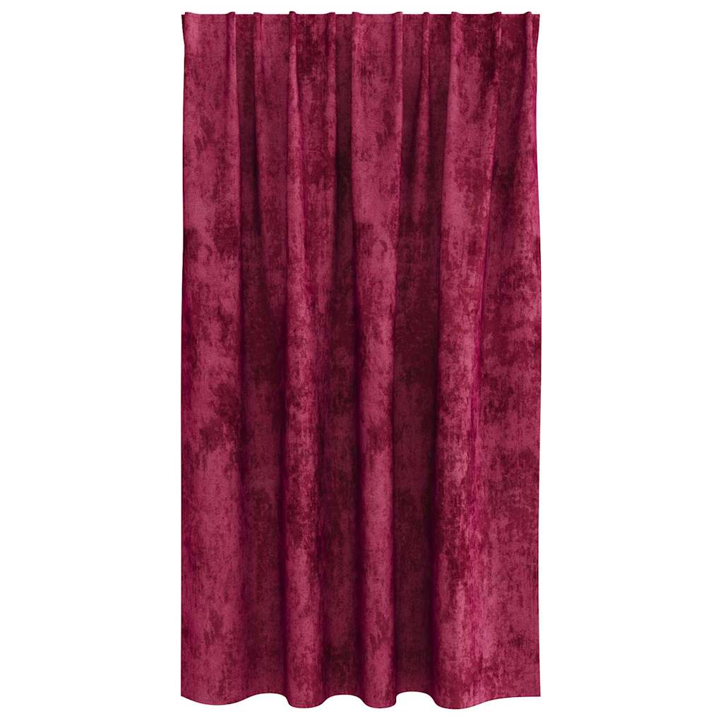 Bársonyfüggönyök függönyökkel 2 pcs bordó 140 x 140 cm Bársony