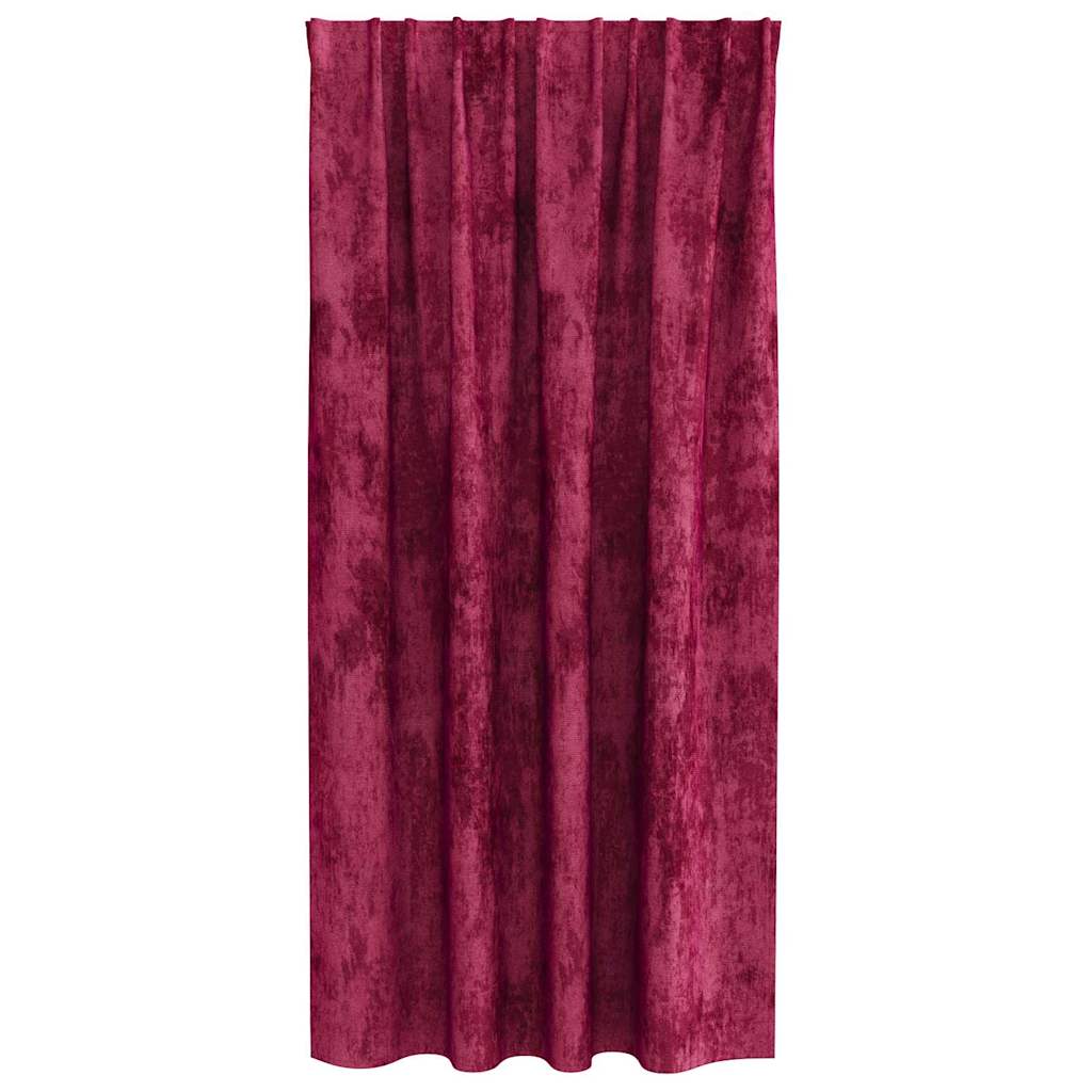 Bársonyfüggönyök függönyökkel 2 pcs bordó 175 x 140 cm Bársony
