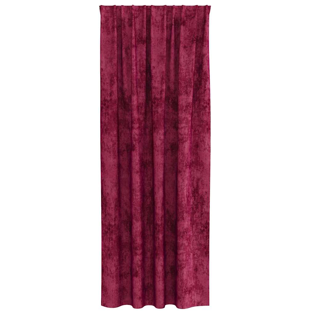 Bársonyfüggönyök függönyökkel 2 pcs bordó 225 x 140 cm Bársony