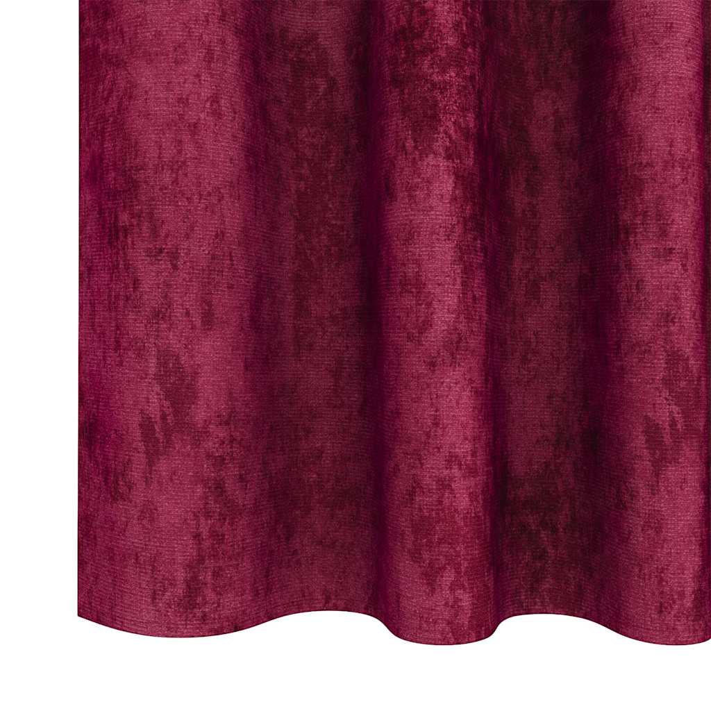 Bársonyfüggönyök függönyökkel 2 pcs bordó 245 x 140 cm Bársony