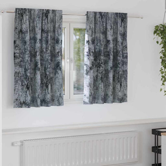 Bársonyfüggönyök 2 pcs Ezüst Szürke 140 x 140 cm Bársony