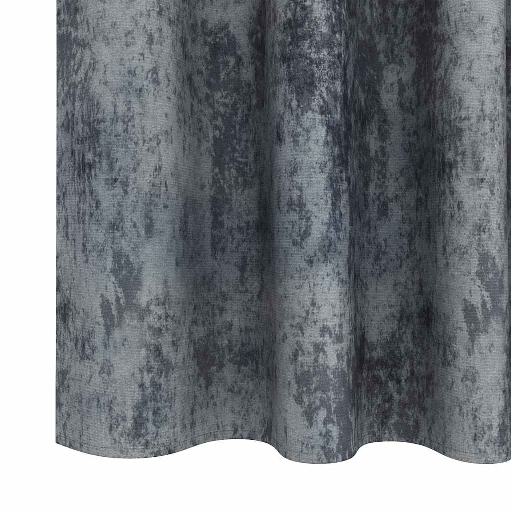 Bársonyfüggönyök 2 pcs Ezüst Szürke 175 x 140 cm Bársony