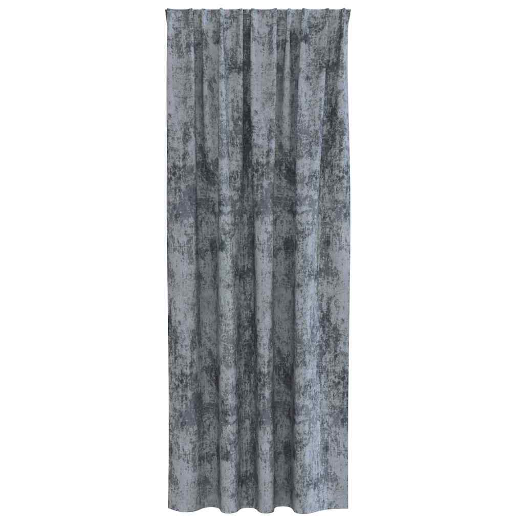 Bársonyfüggönyök 2 pcs Ezüst Szürke 225 x 140 cm Bársony