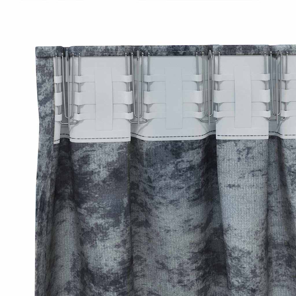 Bársonyfüggönyök 2 pcs Ezüst Szürke 245 x 140 cm Bársony