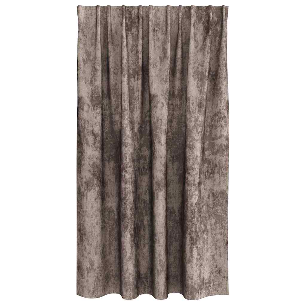 Bársonyfüggönyök 2 pcs Cappuccino 140 x 140 cm Bársony