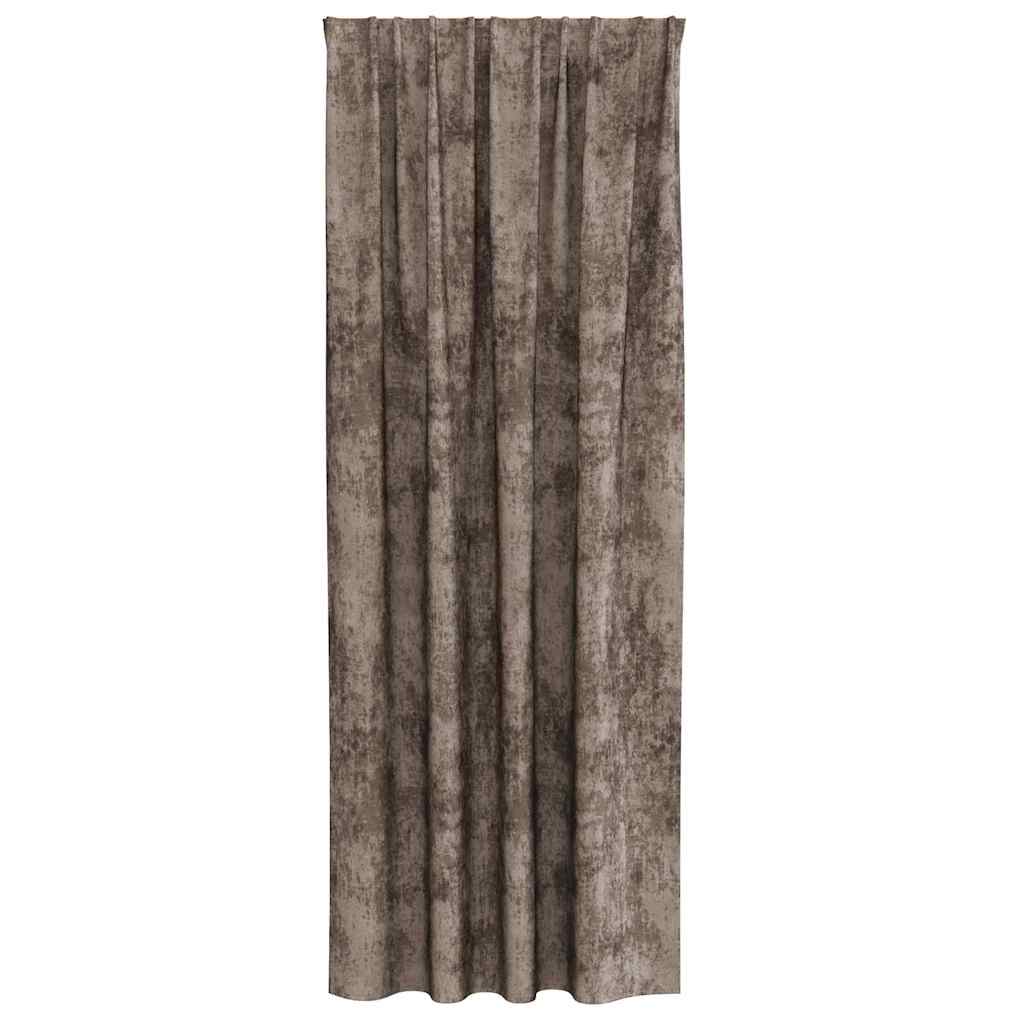 Bársonyfüggönyök 2 pcs Cappuccino 245 x 140 cm Bársony