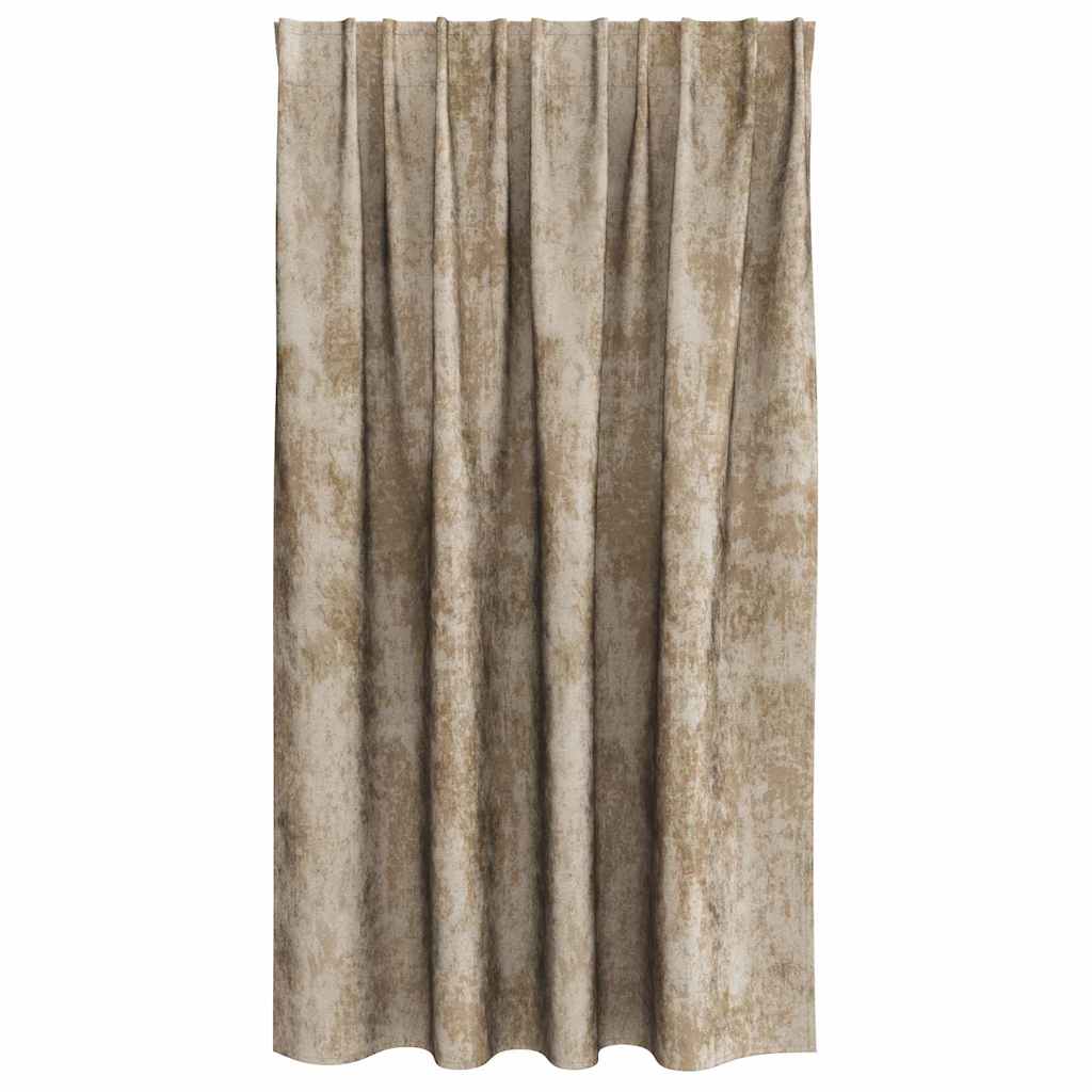 Bársonyfüggönyök 2 pcs pezsgőszín 140 x 140 cm Bársony
