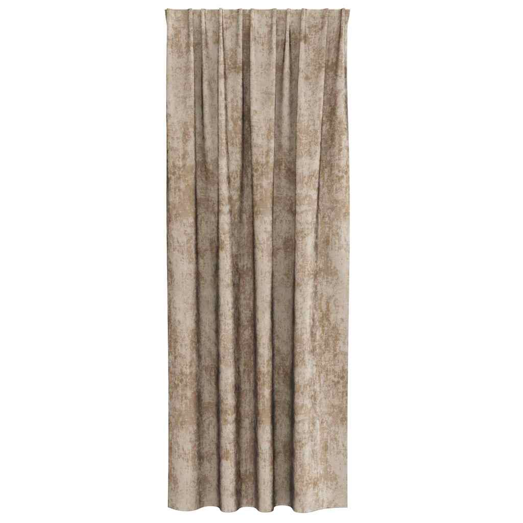 Bársonyfüggönyök 2 pcs pezsgőszín 225 x 140 cm Bársony
