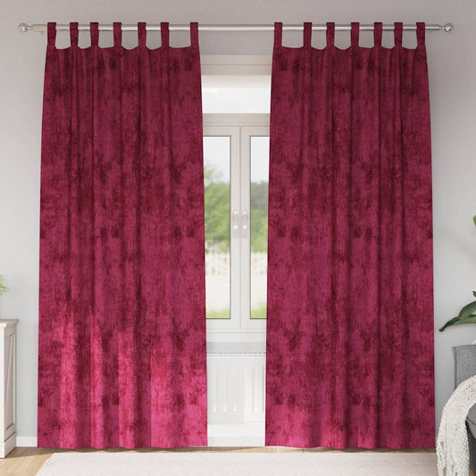 Bársonyfüggönyök függönyökkel 2 pcs bordó 245 x 140 cm Bársony