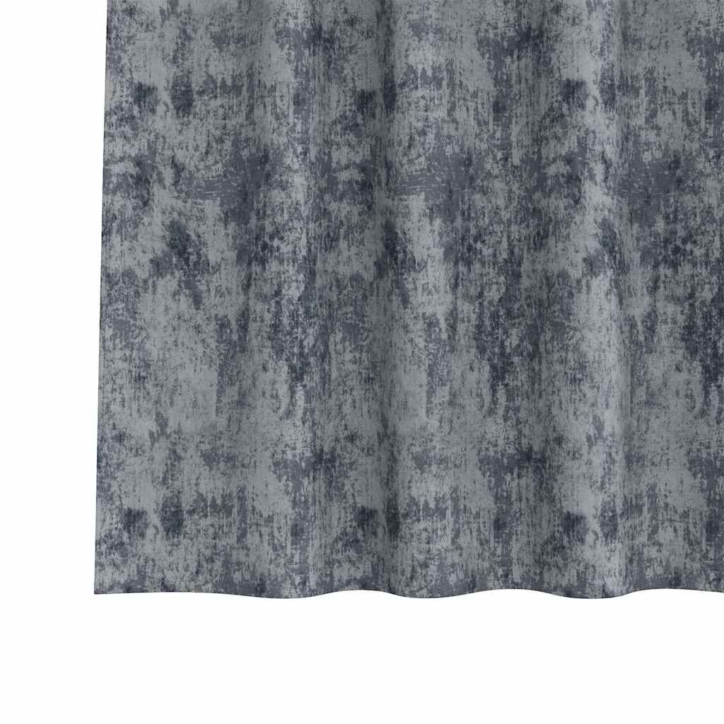 Bársonyfüggönyök 2 pcs Ezüst Szürke 245 x 140 cm Bársony