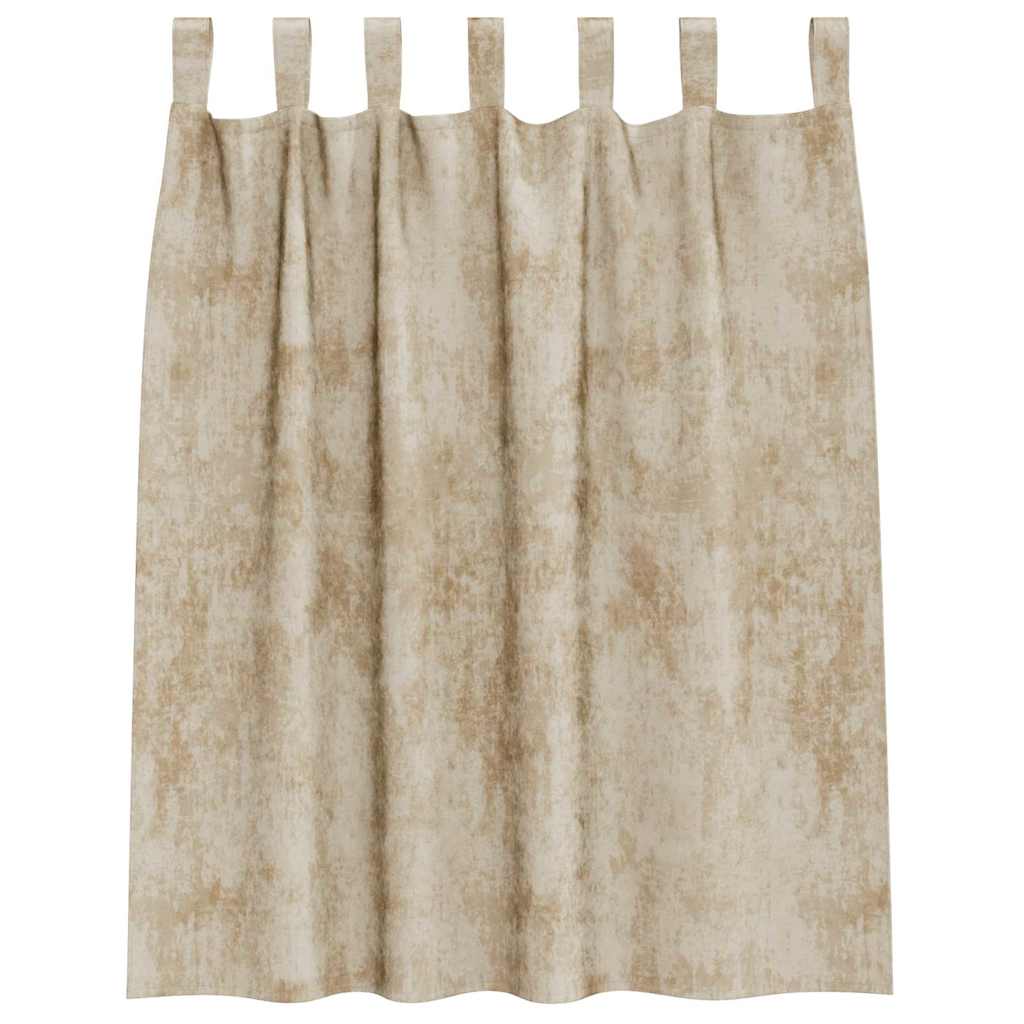Bársonyfüggönyök függönyökkel 2 pcs Krém 140 x 140 cm Bársony