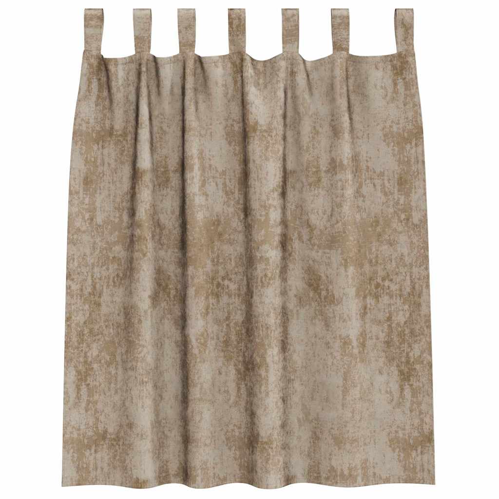 Bársonyfüggönyök 2 pcs pezsgőszín 140 x 140 cm Bársony