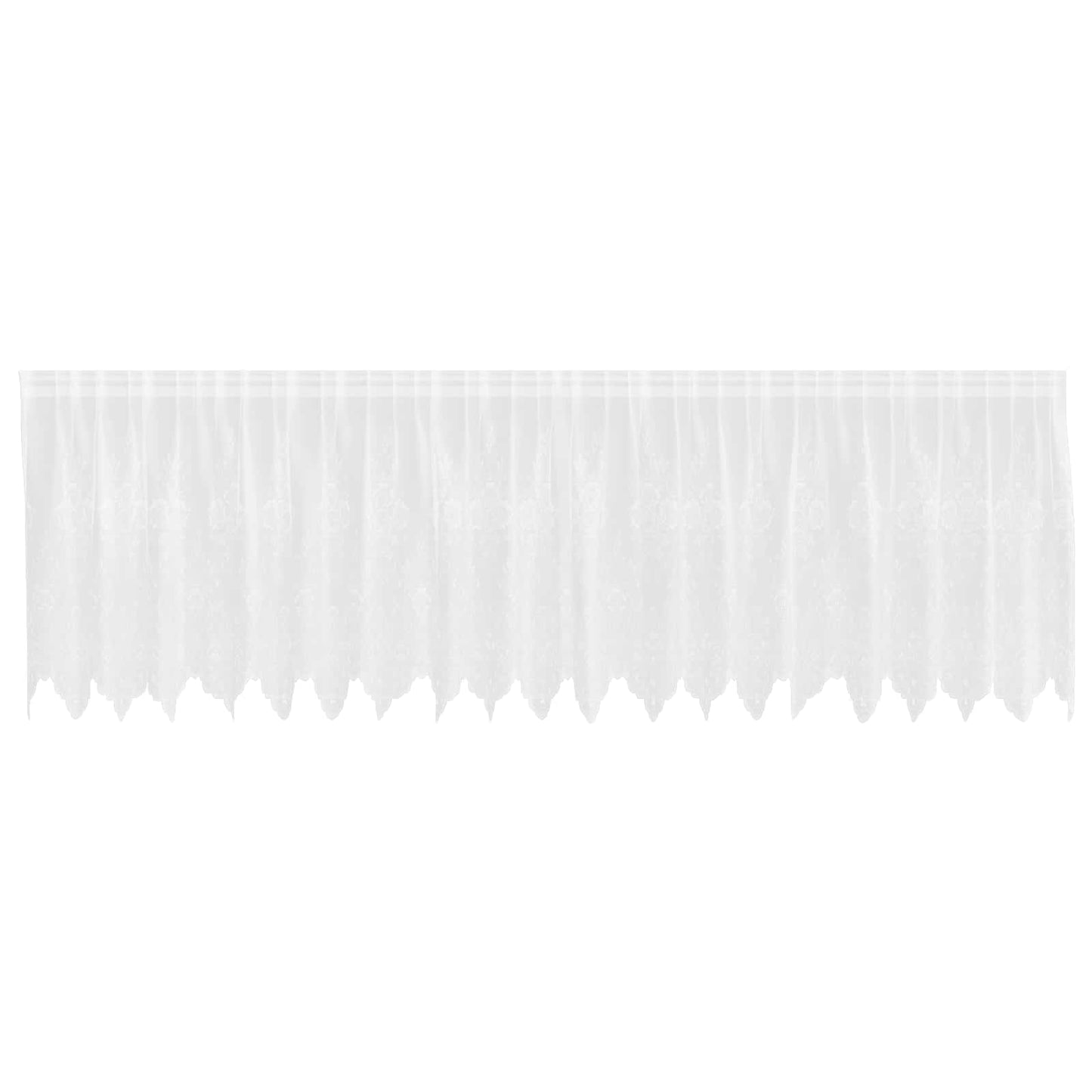 Csipkés Függöny függönyökkel Fehér 100 x 500 cm Poliészter