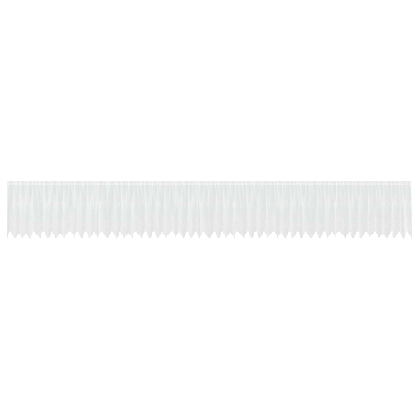 Csipkés Függöny függönyökkel Fehér 100 x 1200 cm Poliészter