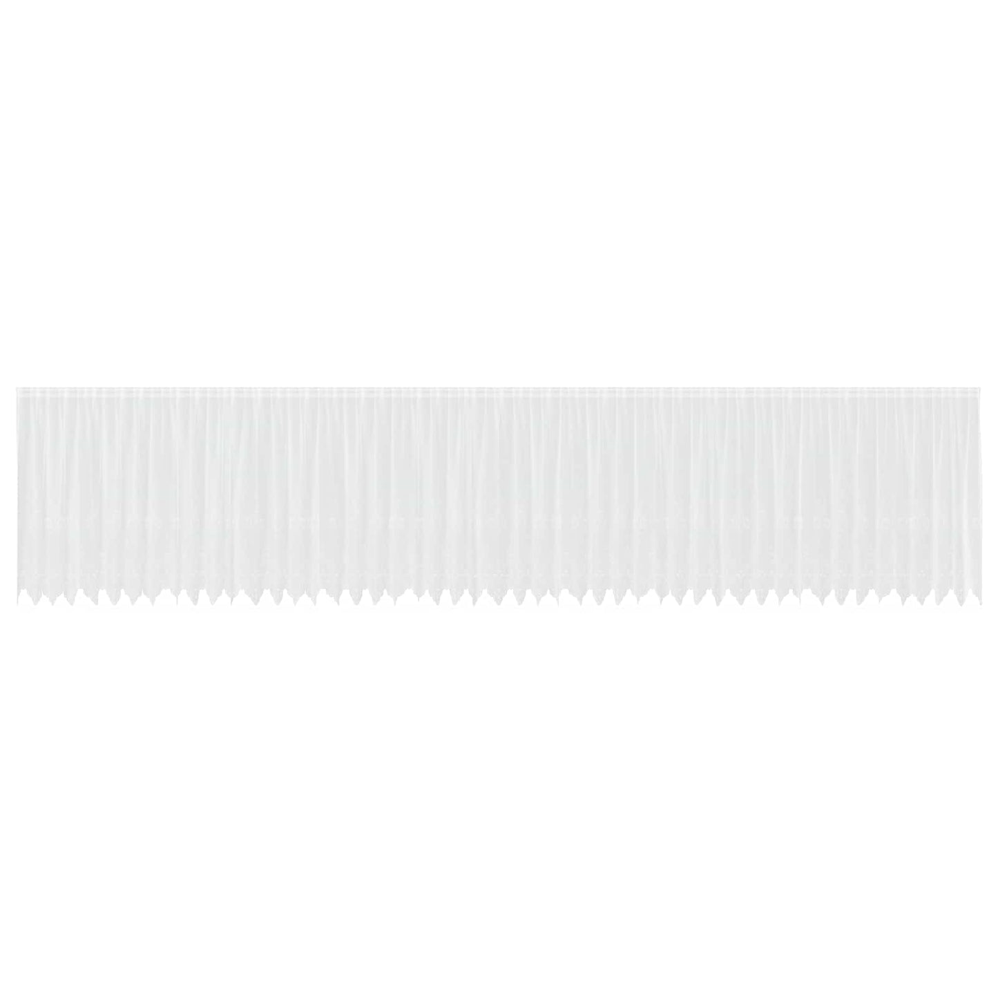 Csipkés Függöny függönyökkel Fehér 160 x 1200 cm Poliészter