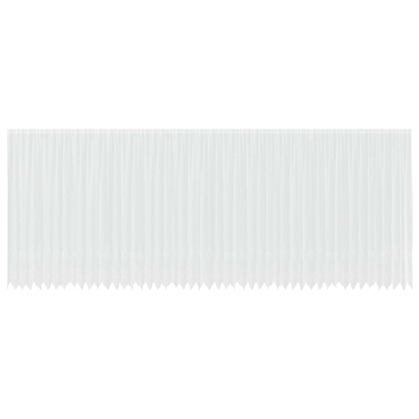 Csipkés Függöny függönyökkel Fehér 260 x 1200 cm Poliészter