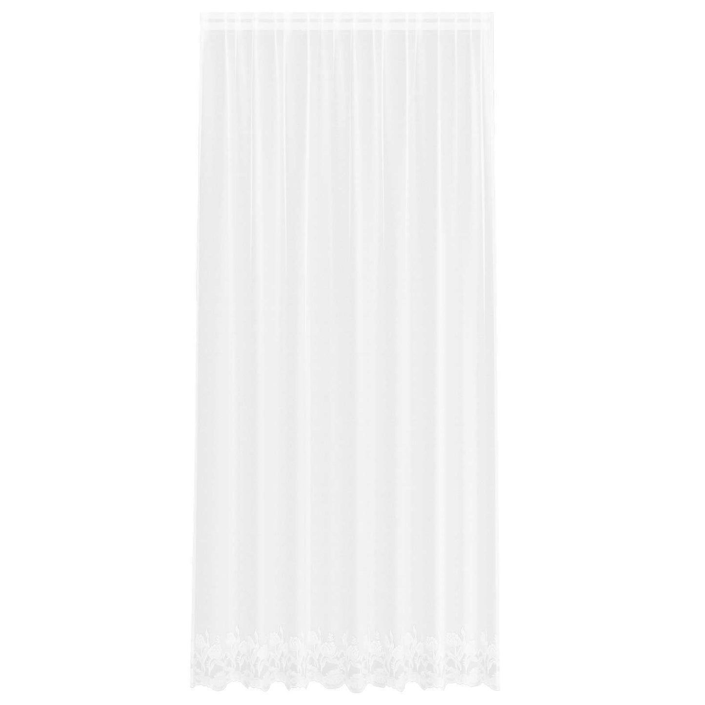 Csipkés Függöny függönyökkel Fehér 280 x 200 cm Poliészter