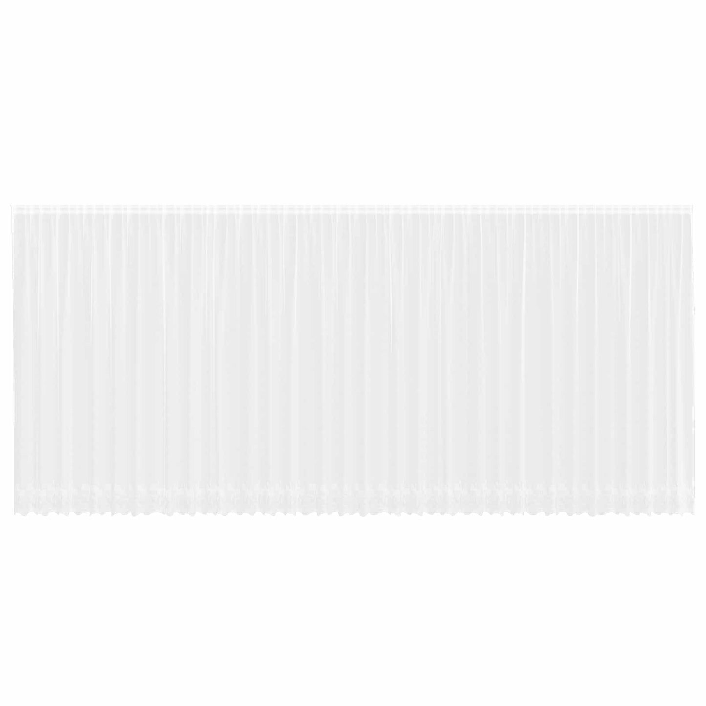 Csipkés Függöny függönyökkel Fehér 200 x 900 cm Poliészter