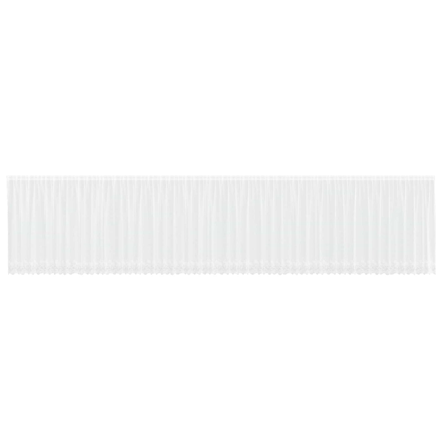Csipkés Függöny függönyökkel Fehér 160 x 1200 cm Poliészter