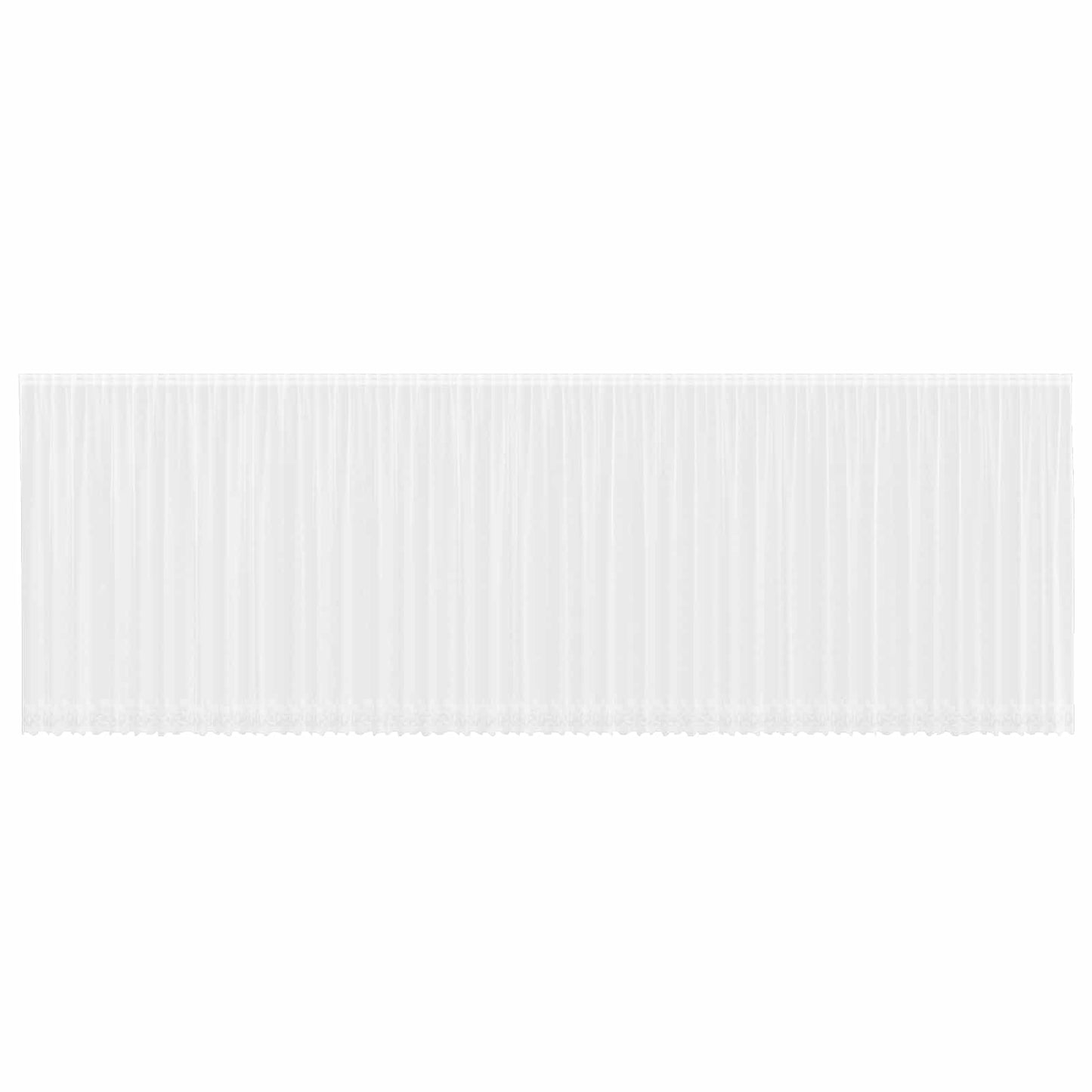 Csipkés Függöny függönyökkel Fehér 200 x 1200 cm Poliészter