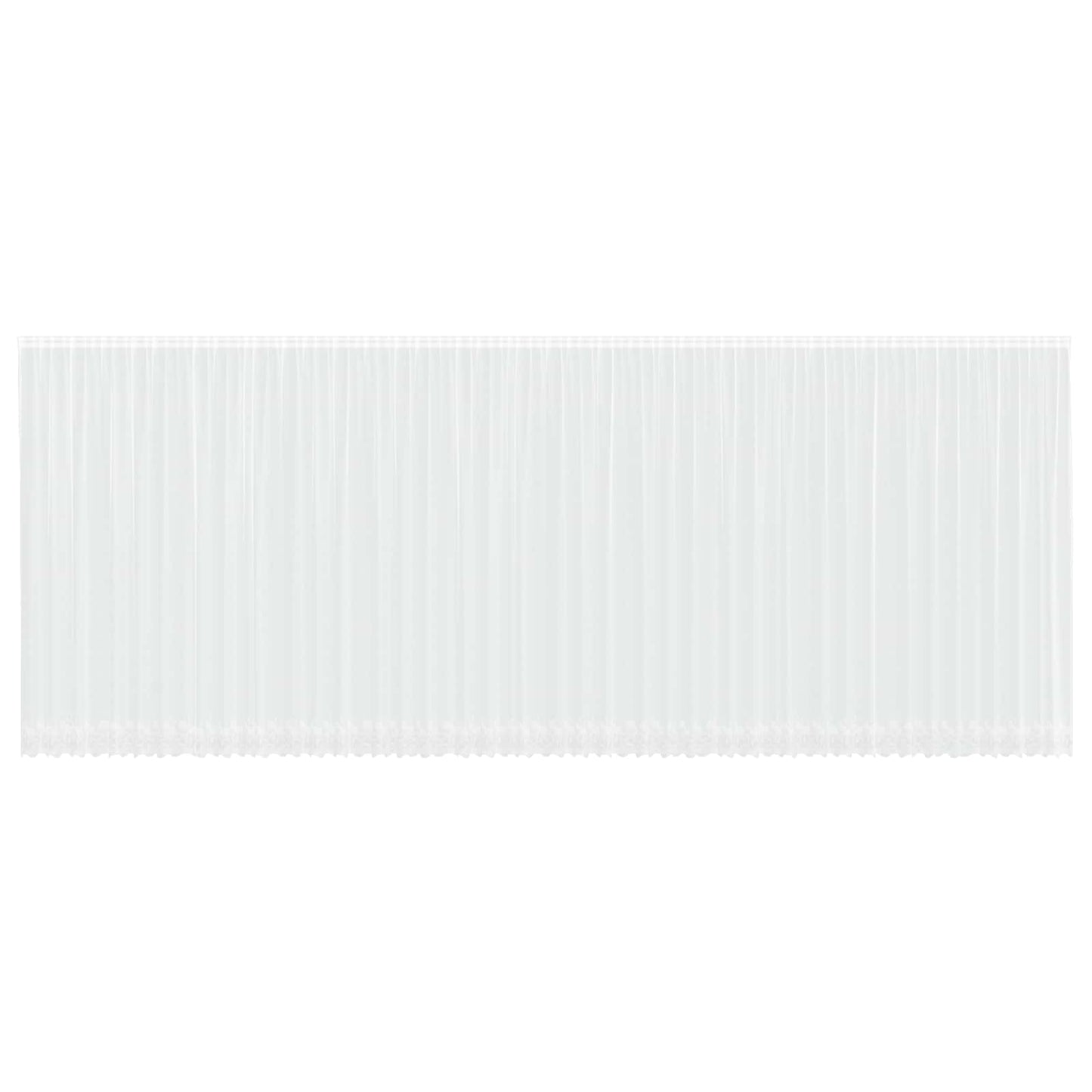 Csipkés Függöny függönyökkel Fehér 1200 x 300 cm Poliészter