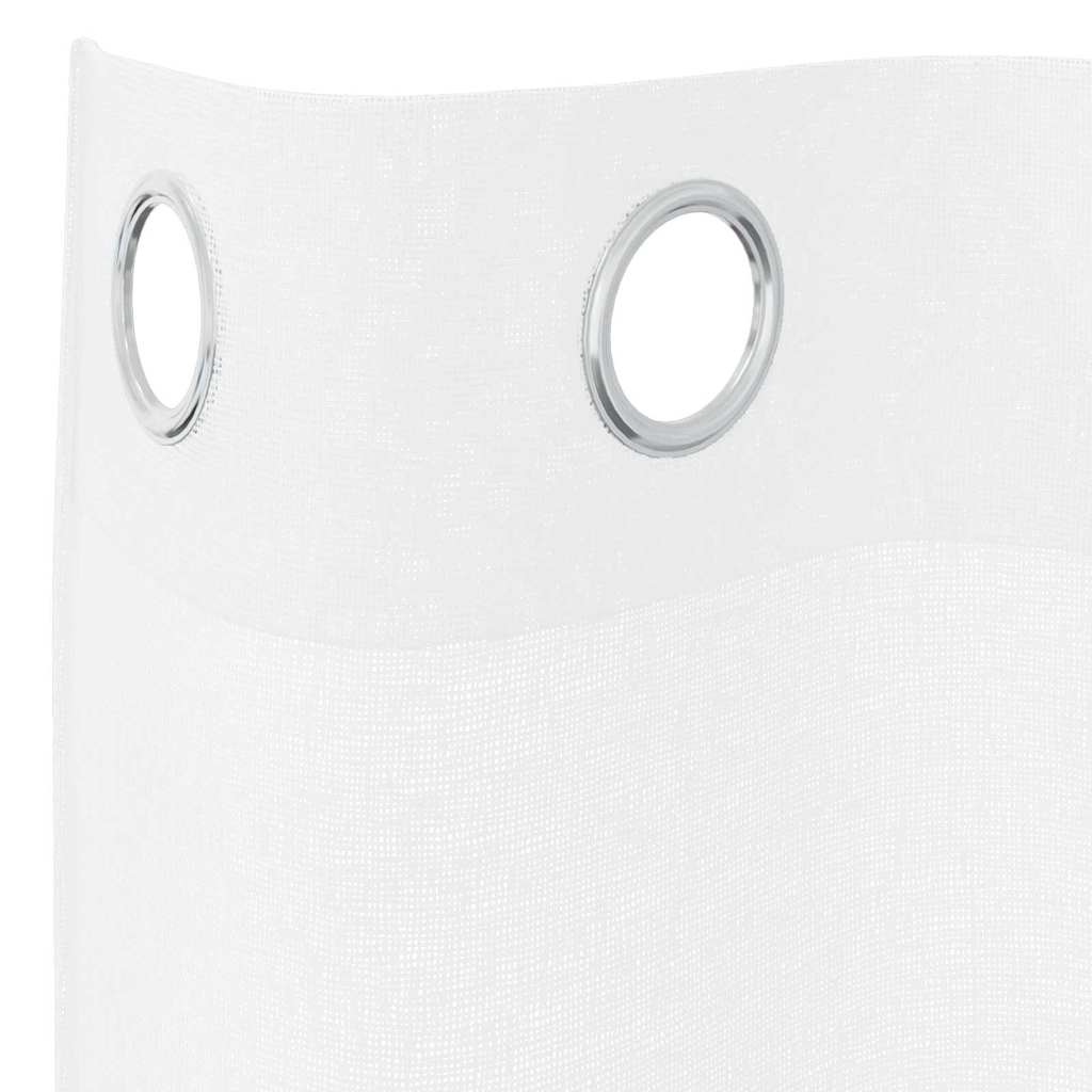 Voile Függöny 2 db Fehér 175 x 140 cm Poliészter