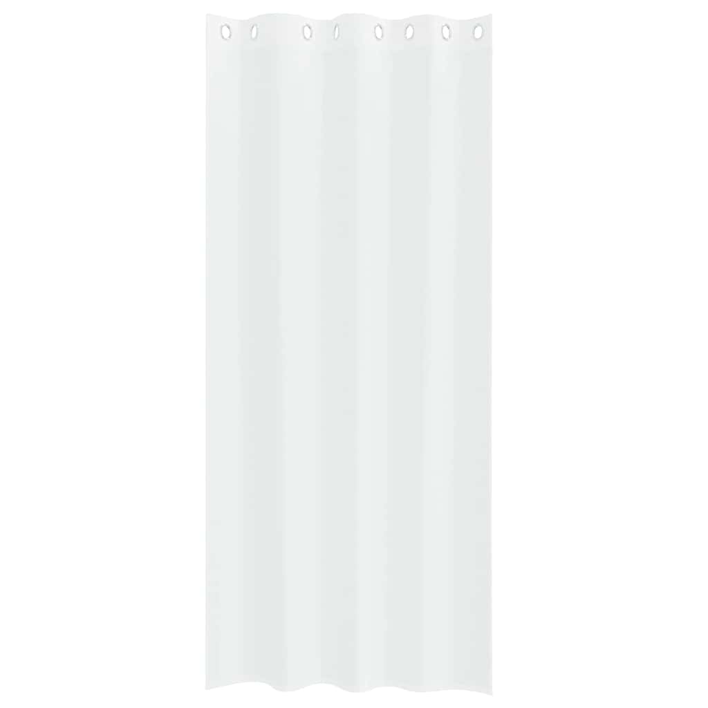 Voile Függöny 2 db Fehér 260 x 140 cm Poliészter