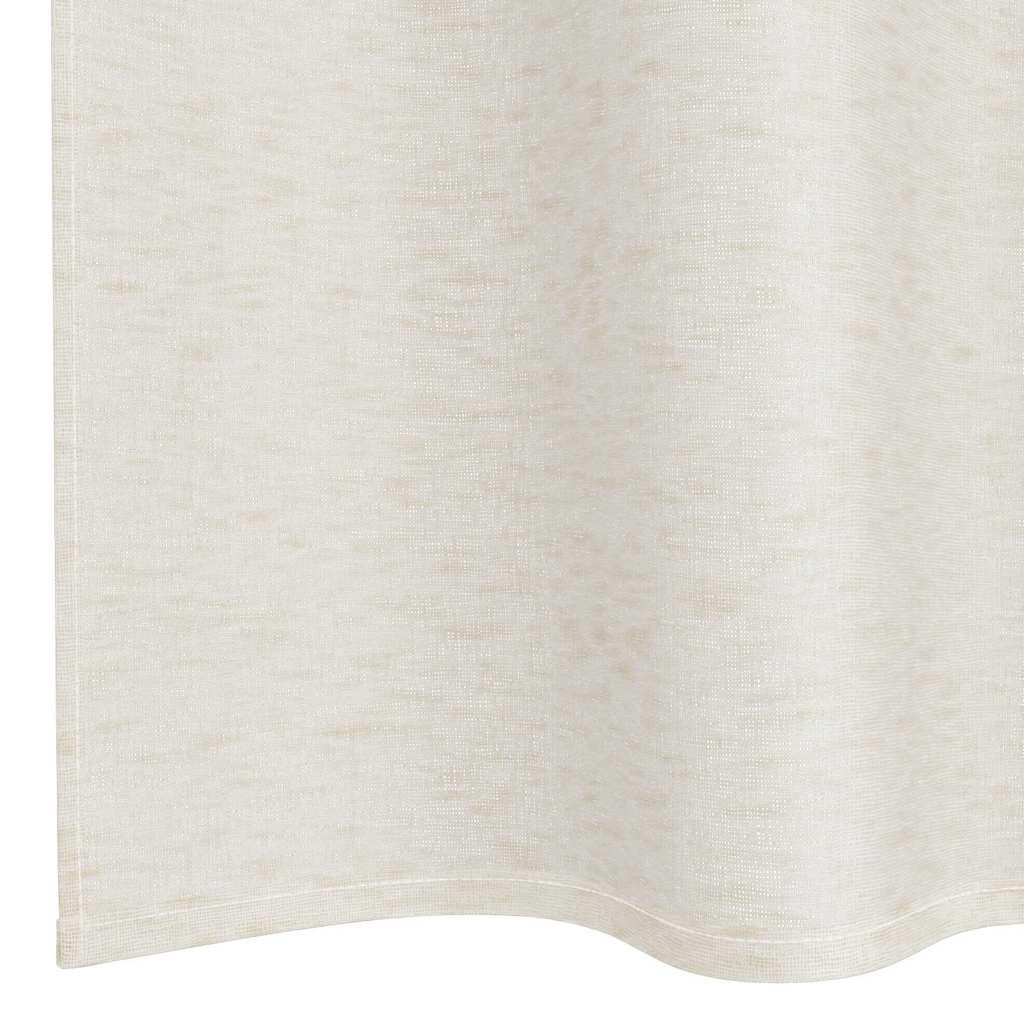 Voile Függöny 2 db Krém 175 x 140 cm Poliészter